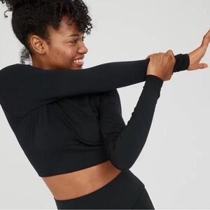 Offline By Aerie Real Me Long Sleeve V Neck T-Shirt